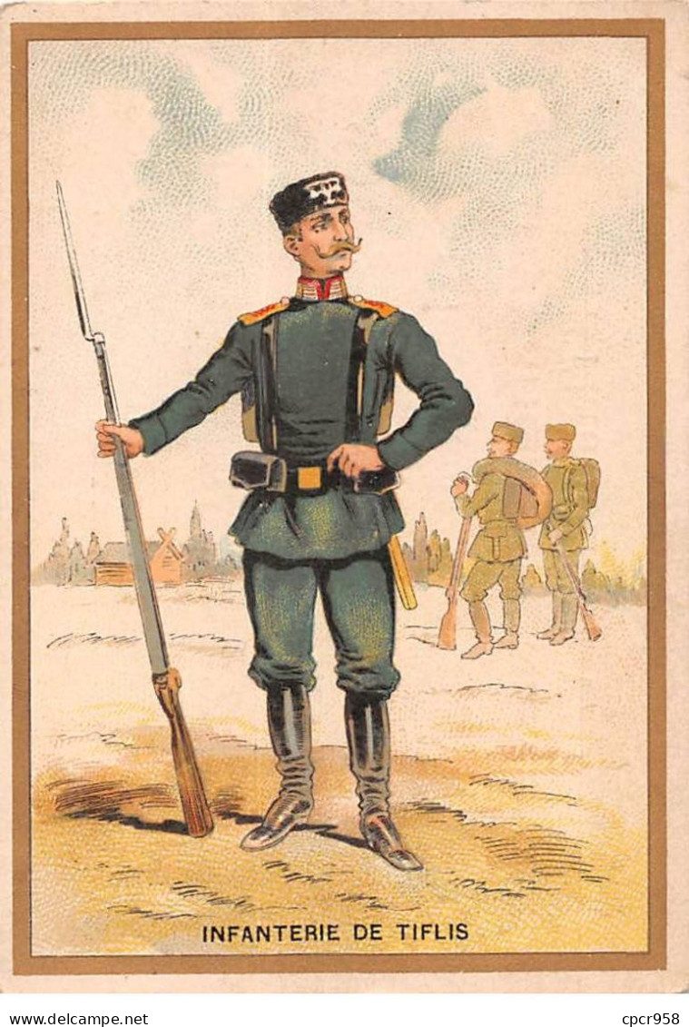 Chromos -COR11206- A La Tourelle- Infanterie De Tiflis- Soldats- Fusil -  8x12cm Env. - Autres & Non Classés