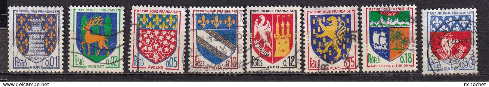 France  1351 A à 1354 B ° - Used Stamps