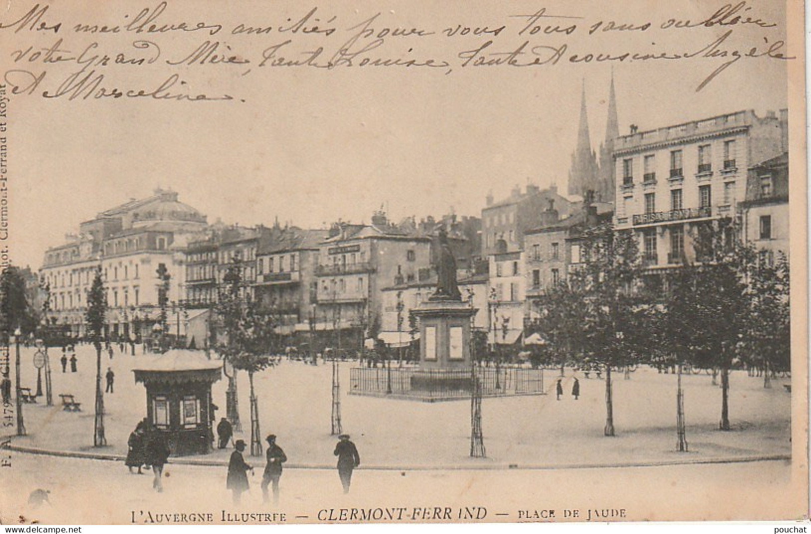 ZY 87 -(63) CLERMONT FERRAND - PLACE DE JAUDE - 2 SCANS - Clermont Ferrand