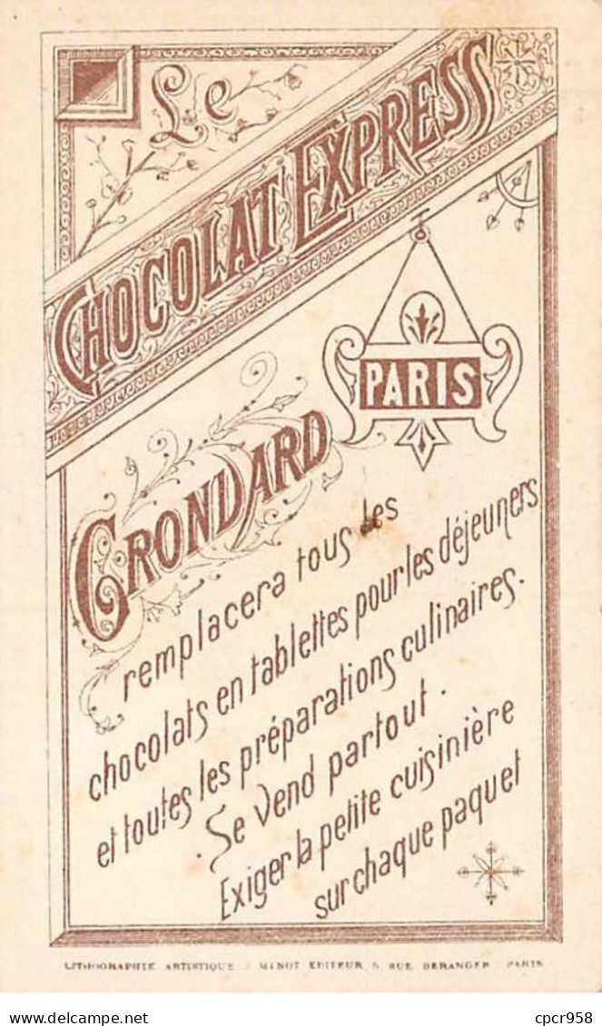 Chromos - COR10187 - Chocolat Express Grondard - Paris - Maréchal Des Logis Et Nouvelle Recrue -  6x10 Cm Environ - Autres & Non Classés