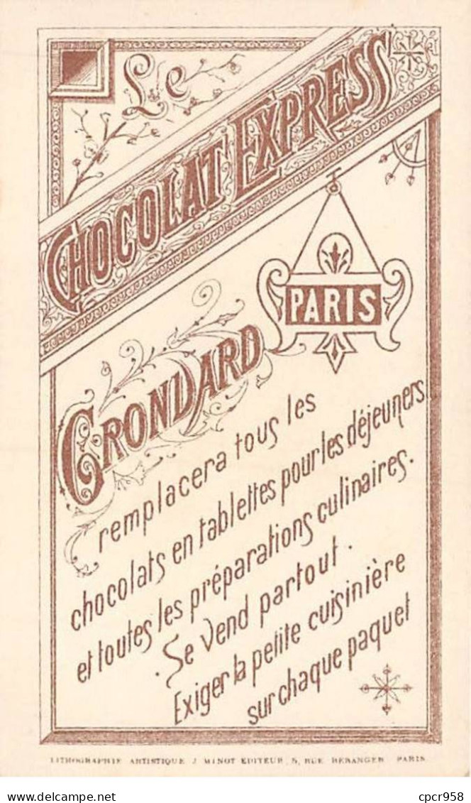 Chromos - COR10186 - Chocolat Express Grondard - Paris - Alarme -  6x10 Cm Environ - Autres & Non Classés
