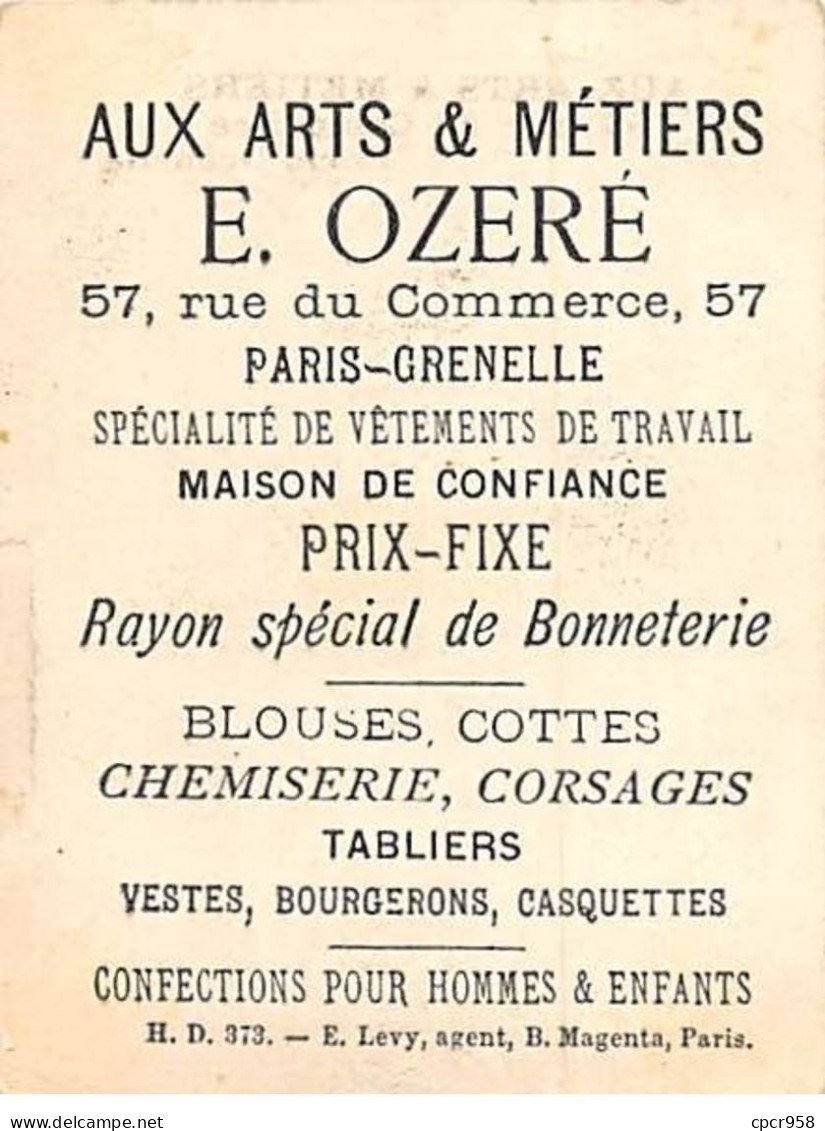 Chromos - COR10035 - Aux Arts & Métiers - E. Ozere - Le Jardinage - 5x7 Cm Environ - Autres & Non Classés