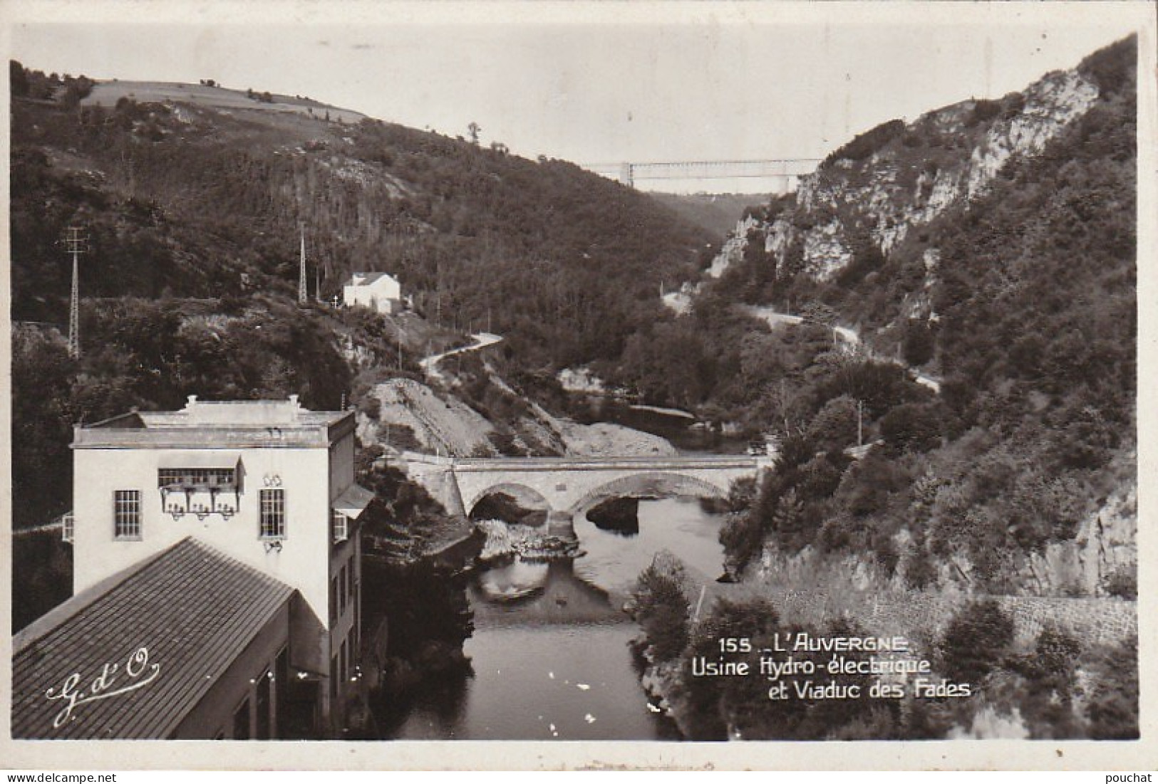 ZY 87 -(63) USINE HYDRO ELECTRIQUE ET VIADUC DES FADES  - 2 SCANS - Otros & Sin Clasificación