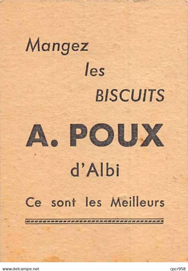 Chromos -COR11999 - Biscuits A. Poux D'Albi - Enfants - Bois - Oiseau - 6x8cm Env. - Autres & Non Classés