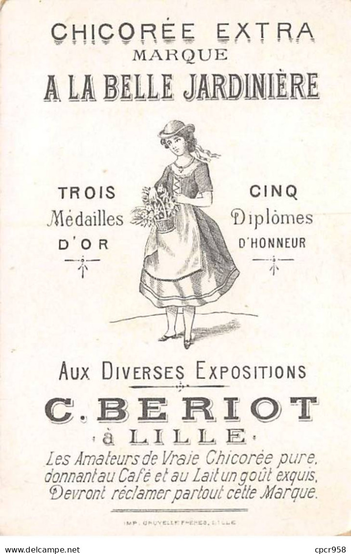 Chromos -COR11993 - Chicorée La Belle Jardinière - Carrosse De Gala - Chevaux - Hommes - 7x11cm Env. - Tè & Caffè