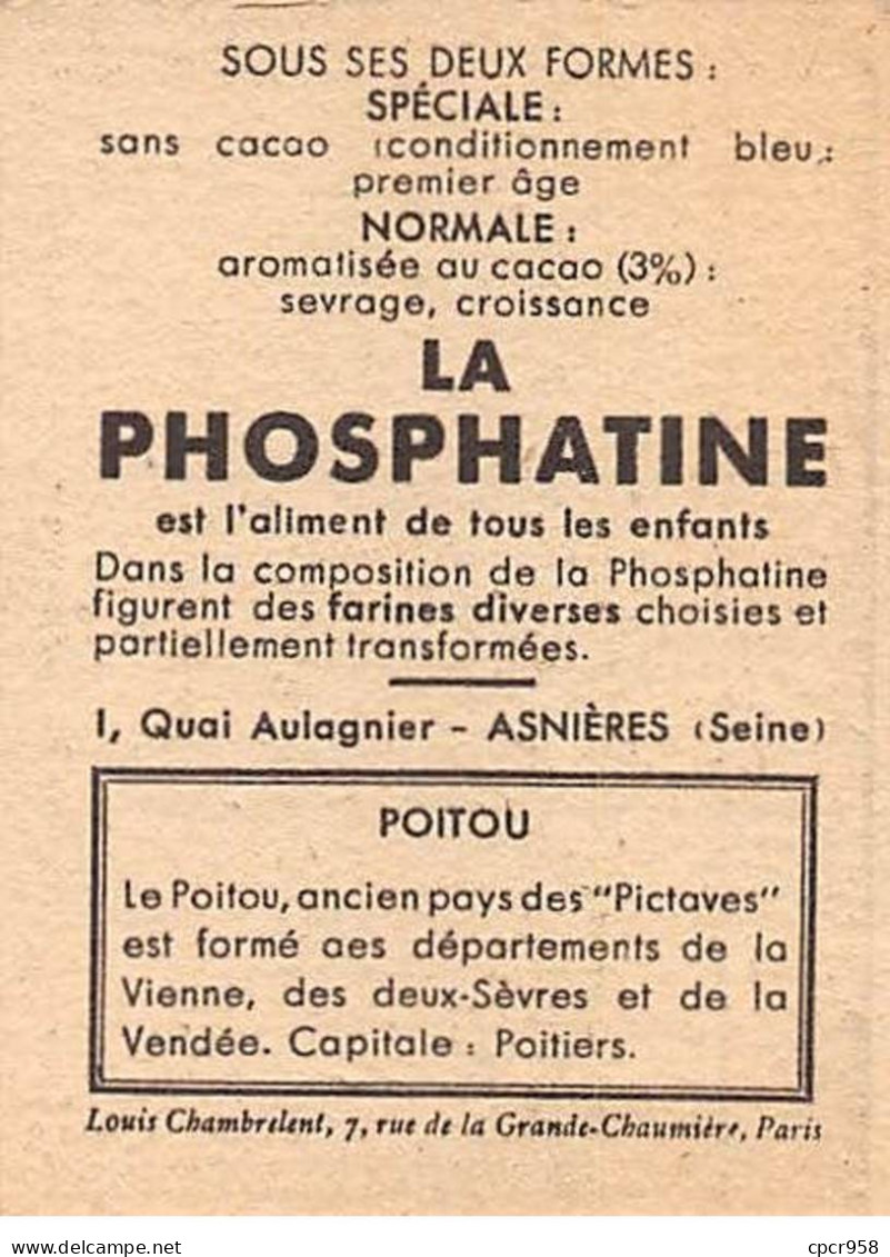 Chromos -COR11960 - La Phosphatine - Poitou - Femme - Arbre - Chèvre - Rivière -  7x5cm Env. - Other & Unclassified