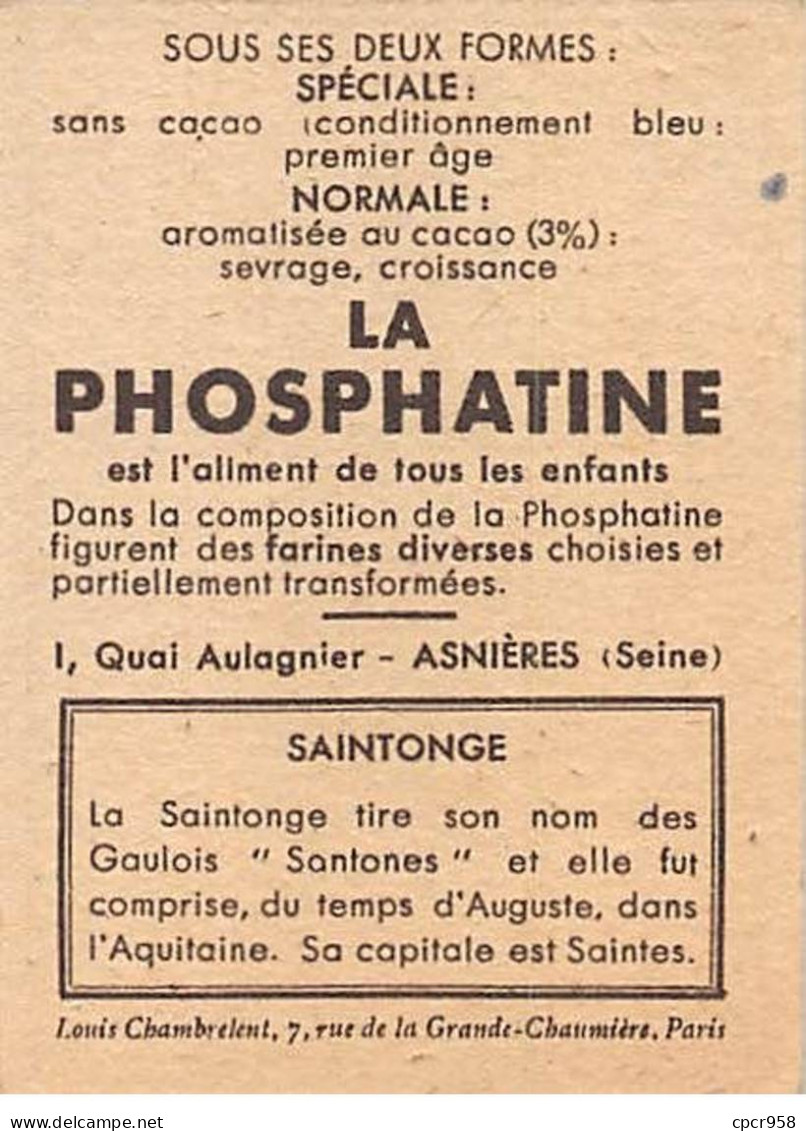 Chromos -COR11959 - La Phosphatine - Saintonge - Femme - Ane - Mer - Moulin -  7x5cm Env. - Other & Unclassified