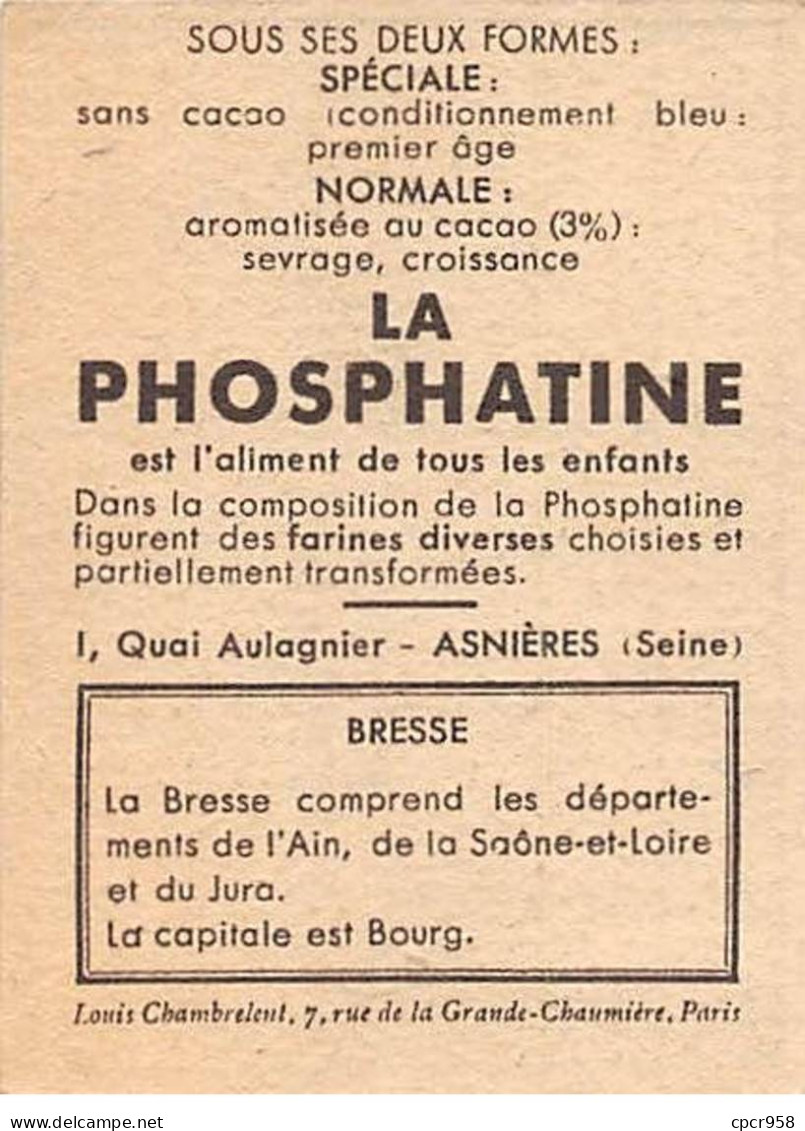Chromos -COR11957 - La Phosphatine - Bresse - Femme - Champs - Arbre  -  7x5cm Env. - Other & Unclassified