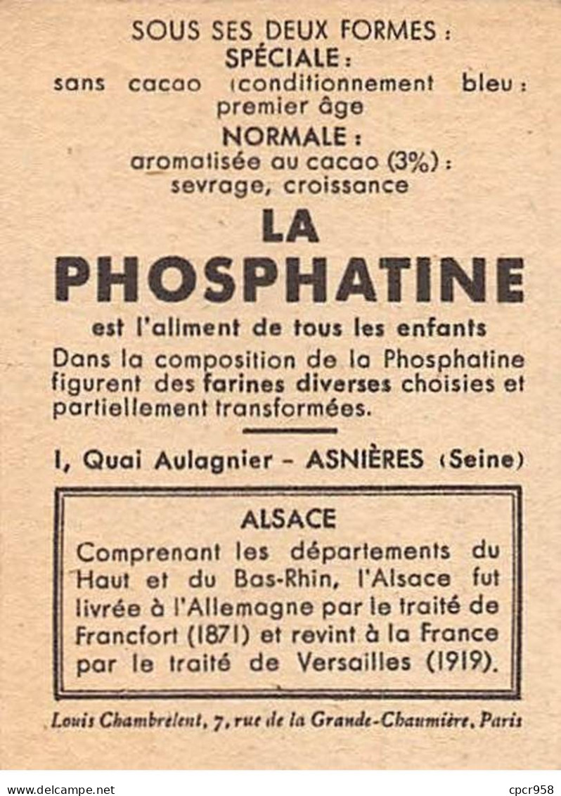 Chromos -COR11958 - La Phosphatine - Alsace - Femme - Champs - Maisons - Eglise -  7x5cm Env. - Sonstige & Ohne Zuordnung