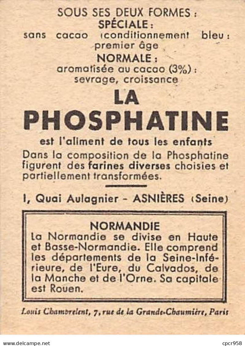 Chromos -COR11956 - La Phosphatine - Normandie - Femme - Maison - Champs - Arbre  -  7x5cm Env. - Other & Unclassified