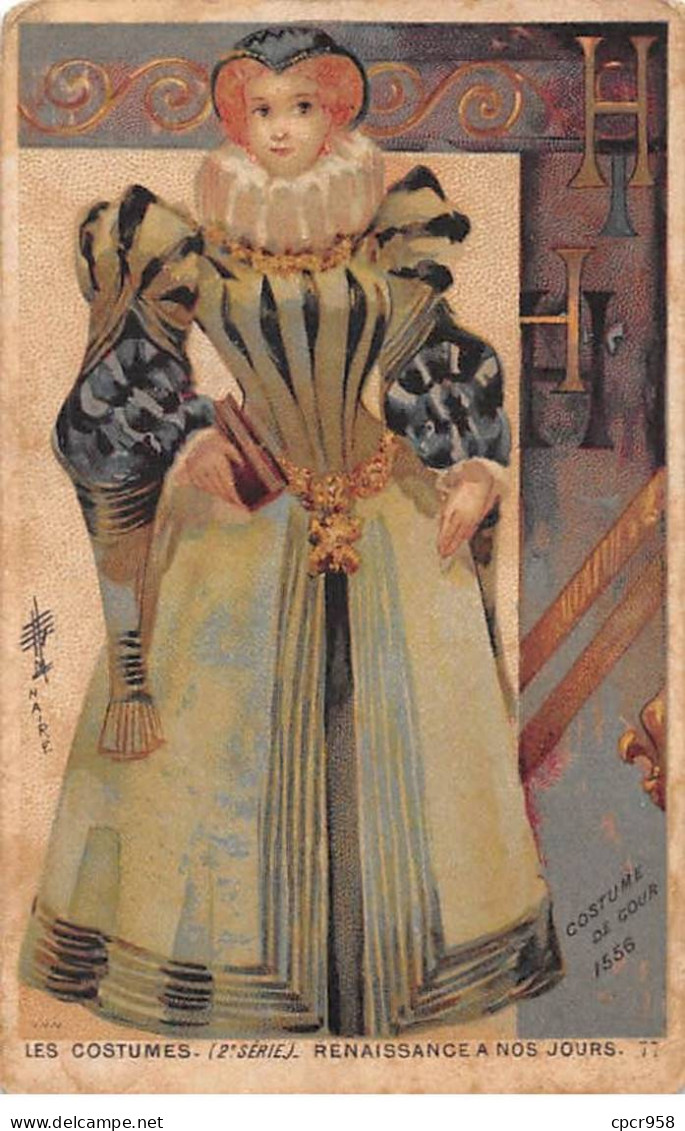 Chromos -COR11949 - Les Costumes - Renaissance à Nos Jours - Femme - Robe  -  6x10cm Env. - Sonstige & Ohne Zuordnung