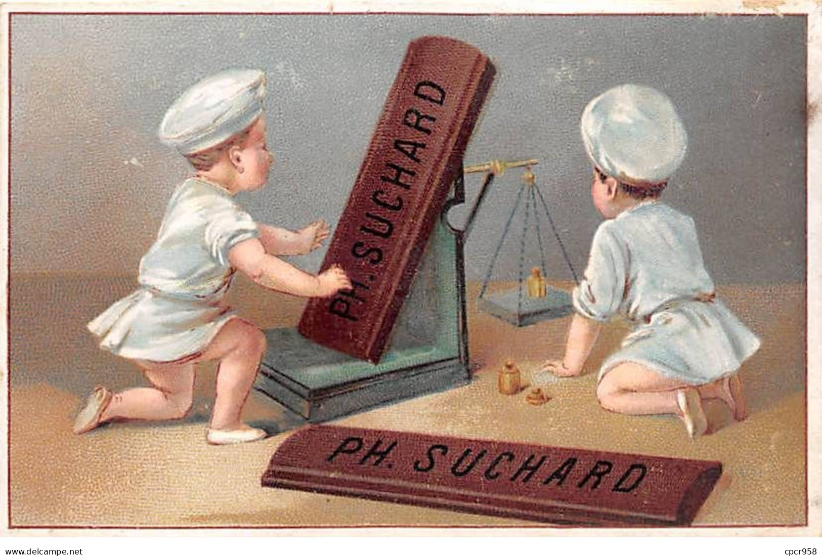 Chromos -COR11939 - Chocolat Suchard  - Enfants - Chocolats - Balance -  7x10cm Env. - Suchard