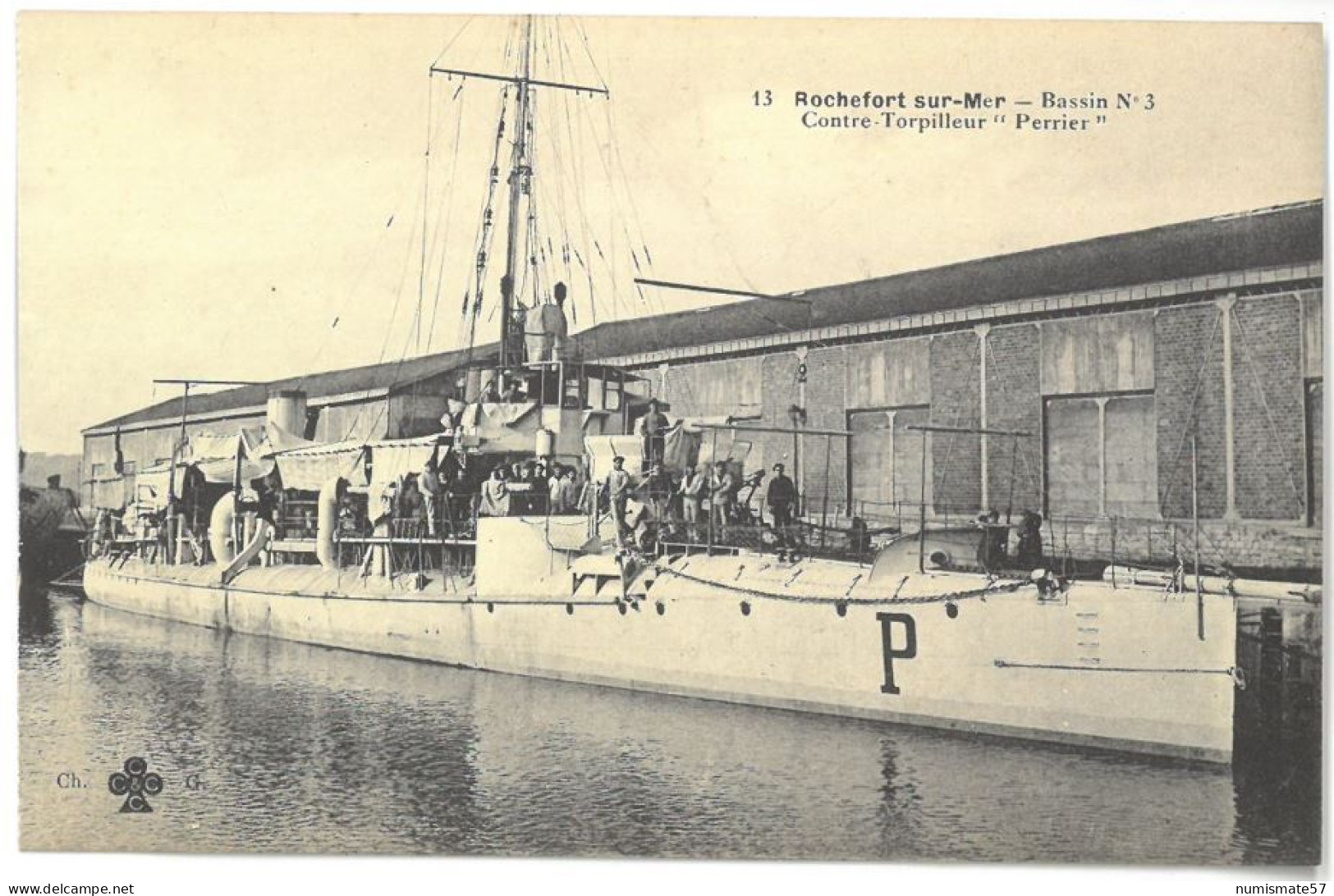 CPA ROCHEFORT SUR MER - Bassin N°3 - Contre Torpilleur Perrier - Warships