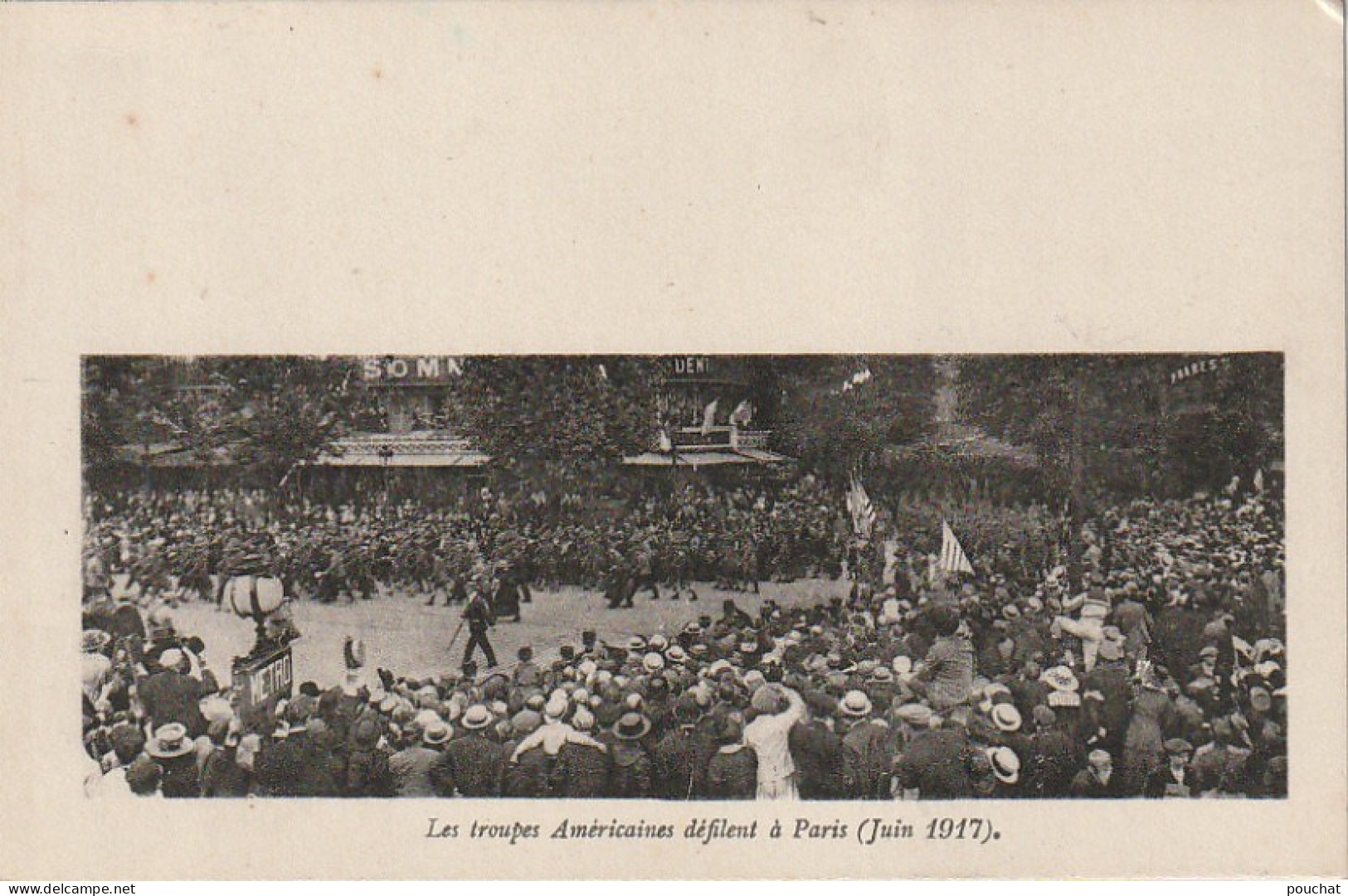 ZY 89- LES TROUPES AMERICAINES DEFILENT A PARIS ( JUIN 17 ) - CARTE FRANCHISE MILITAIRE - CORRESPONDANCE DES ARMEES - Weltkrieg 1914-18