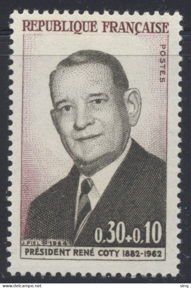 N° 1412 René Coty - Unused Stamps