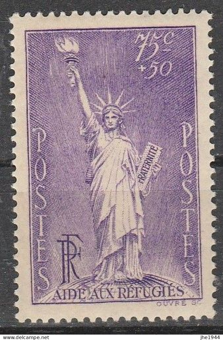 France N° 309 ** Au Profit Des Réfugiés Politiques - Unused Stamps