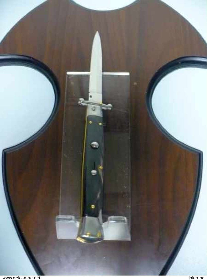 SWINGUARD-Frank Beltrame -italian Stiletto- 28cm - Impugnatura Di Corno Di Bufalo - Modello FB 550/58B - 7 - Knives/Swords