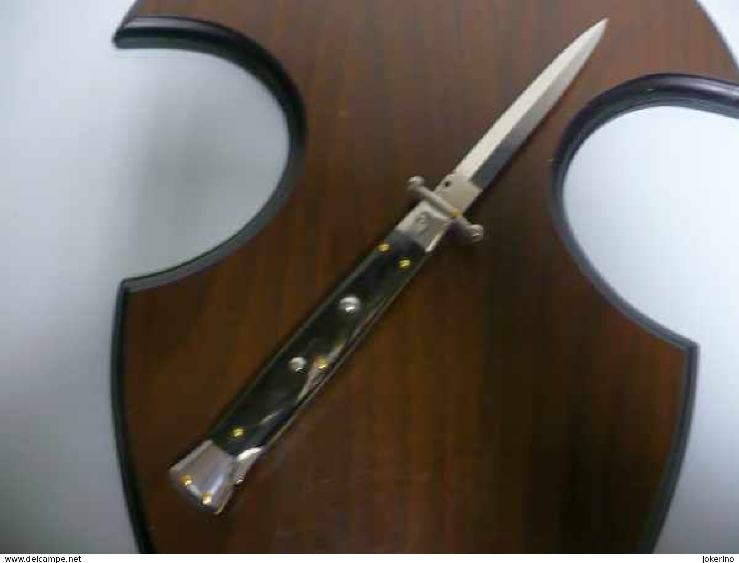 SWINGUARD-Frank Beltrame -italian Stiletto- 28cm - Impugnatura Di Corno Di Bufalo - Modello FB 550/58B - 7 - Armes Blanches