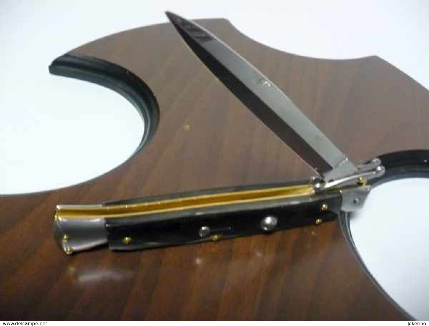 SWINGUARD-Frank Beltrame -italian stiletto- 28cm - impugnatura di corno di bufalo - modello FB 550/58B - 7