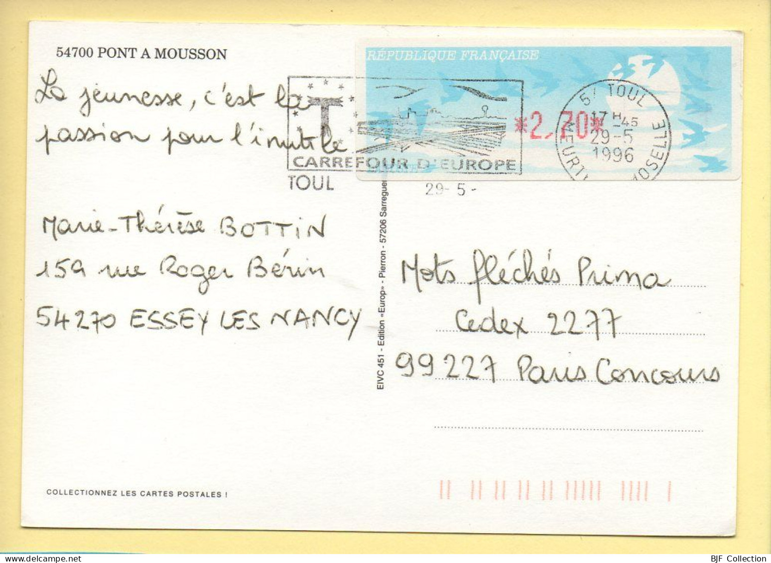 54. PONT-A-MOUSSON – 3 Vues (voir Scan Recto/verso) - Pont A Mousson