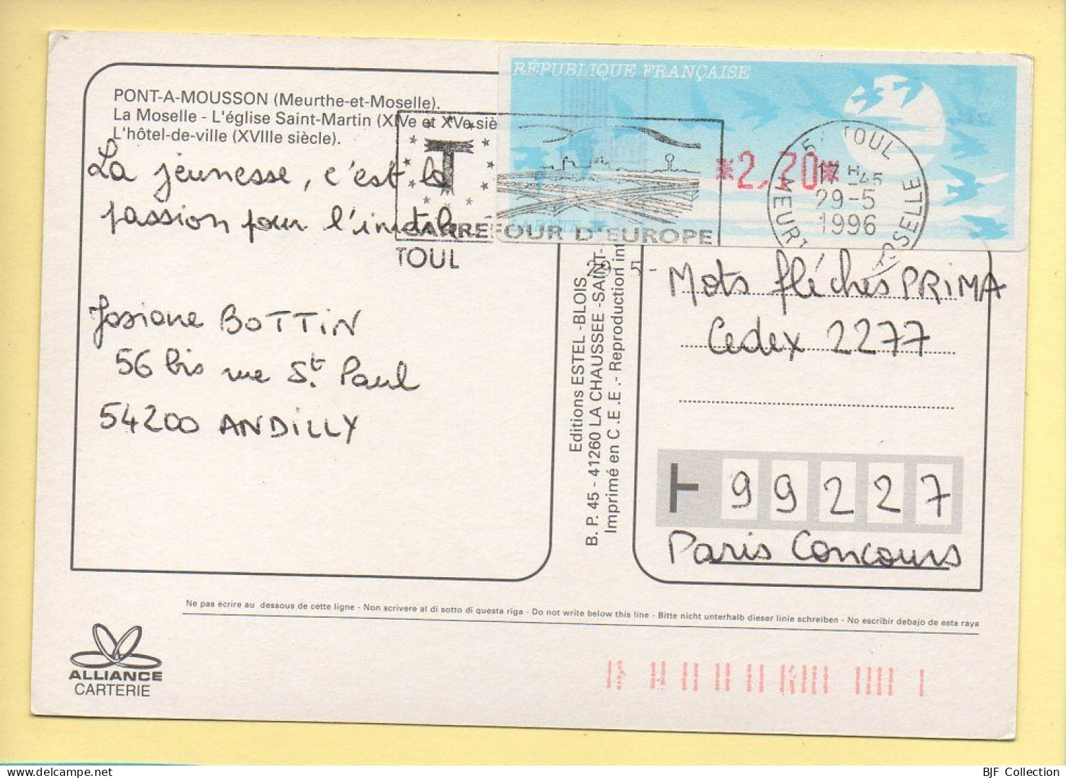 54. PONT-A-MOUSSON – 3 Vues (voir Scan Recto/verso) - Pont A Mousson