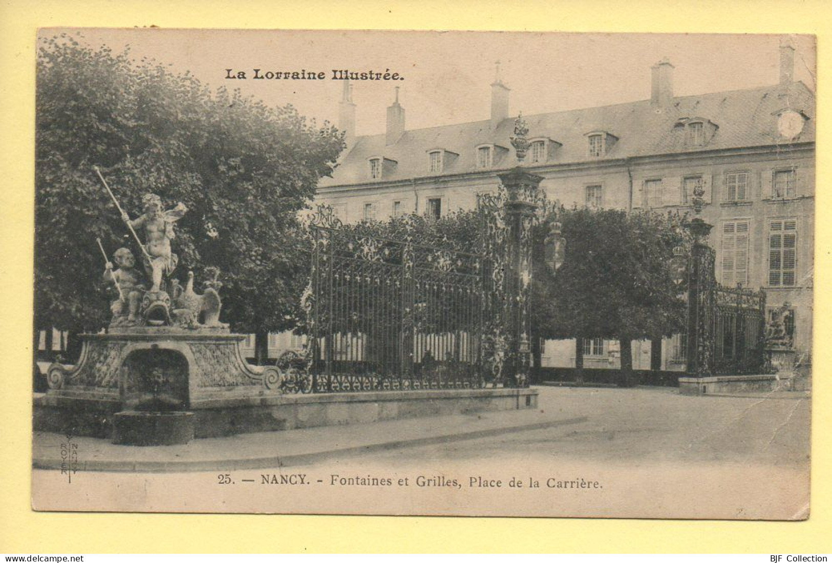 54. NANCY – Fontaines Et Grilles Place De La Carrière (voir Scan Recto/verso) - Nancy