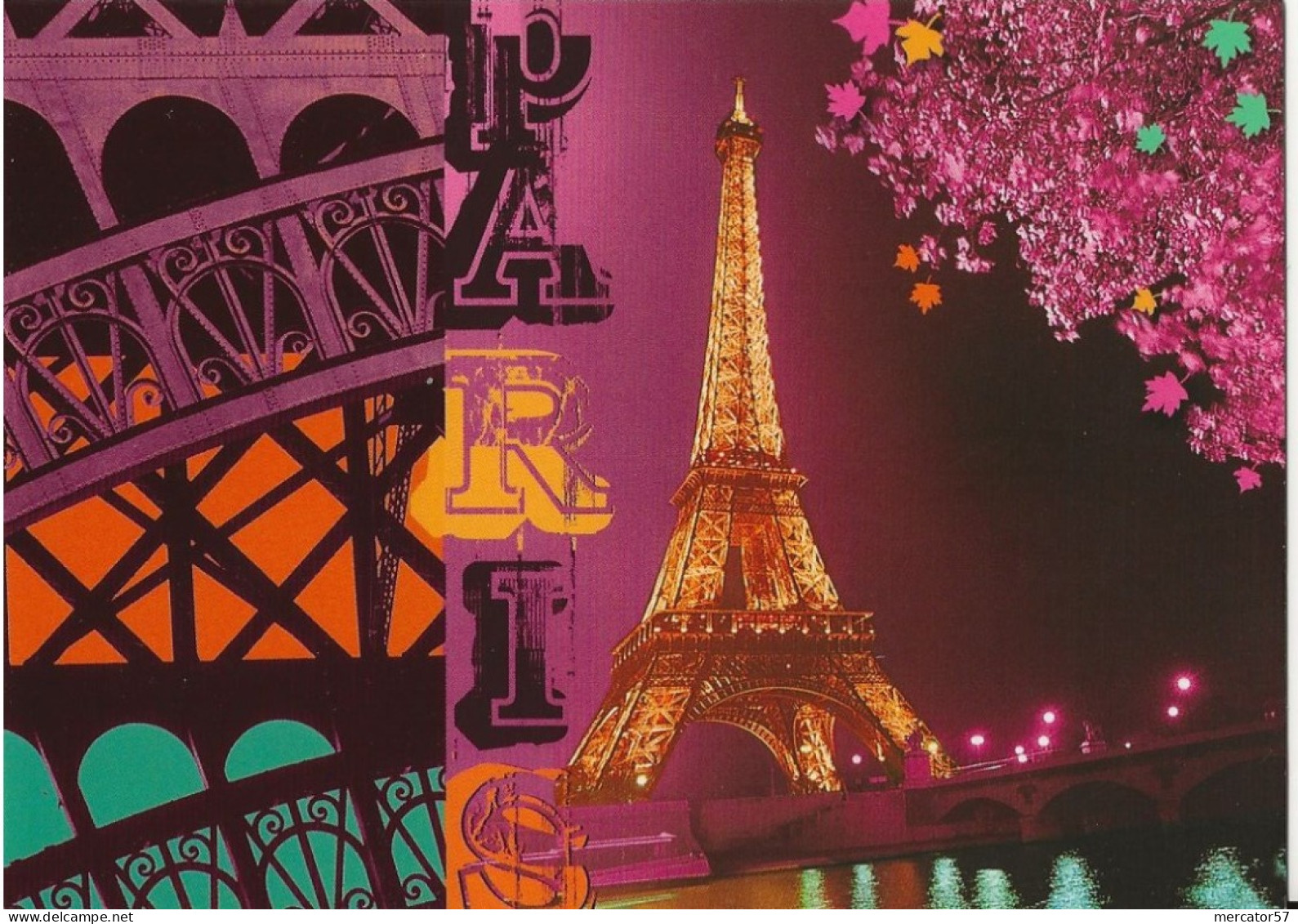 CPM PARIS Tour Eiffel Eclairage De La Tour Eiffel - Contemporain (à Partir De 1950)