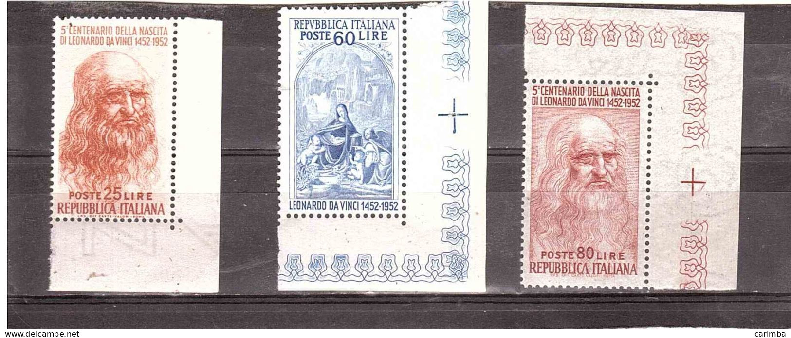 1952 LEONARDO DA VINCI - 1946-60: Nieuw/plakker
