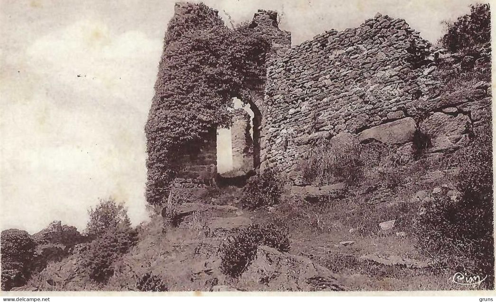 Environs De Luzenac Chateau De Lordat Ruines Du Donjon - Otros & Sin Clasificación