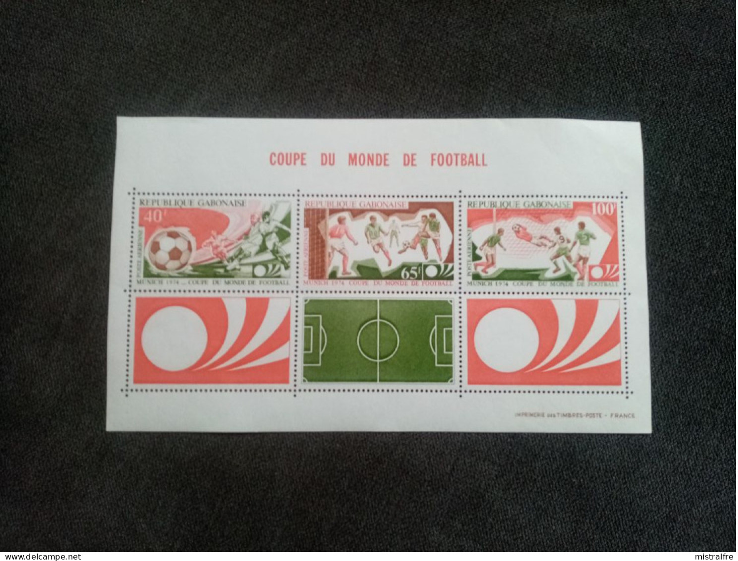 GABON. 1974. Poste Aérienn . Bloc " Coupe Monde De FOOTBALL " Munich.  NEUF SANS Charnière. - Gabon (1960-...)