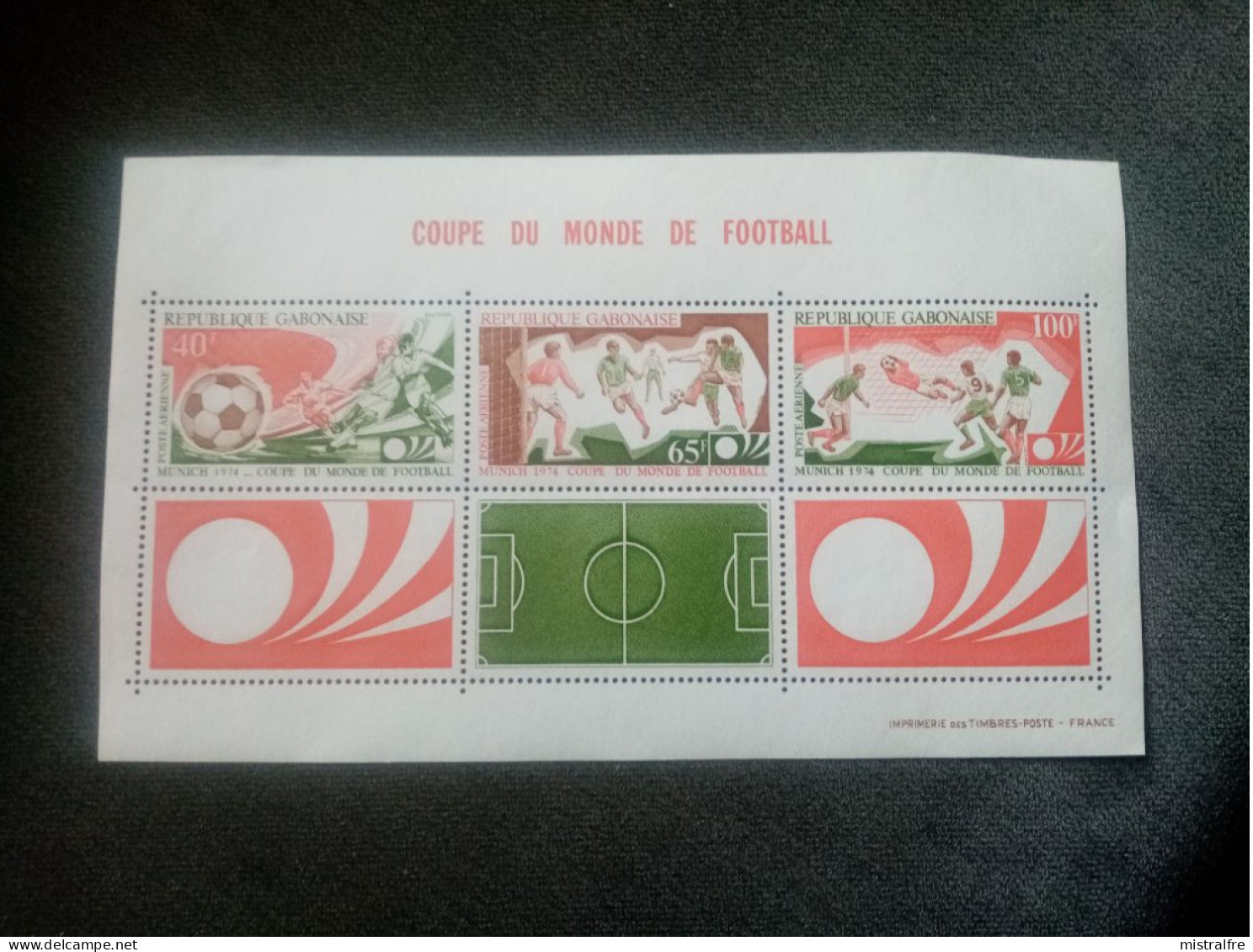 GABON. 1974. Poste Aérienn . Bloc " Coupe Monde De FOOTBALL " Munich.  NEUF SANS Charnière. - Gabon