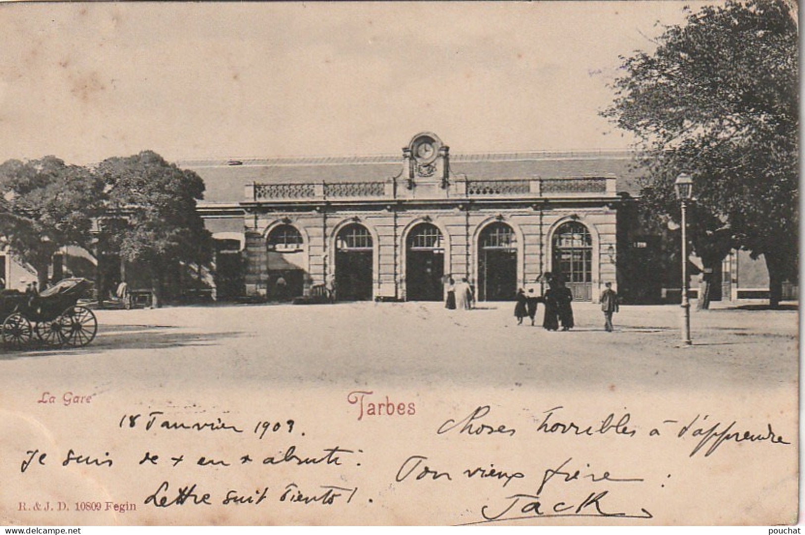 ZY 95-(65) TARBES - LA GARE - ANIMATION - 2 SCANS - Tarbes