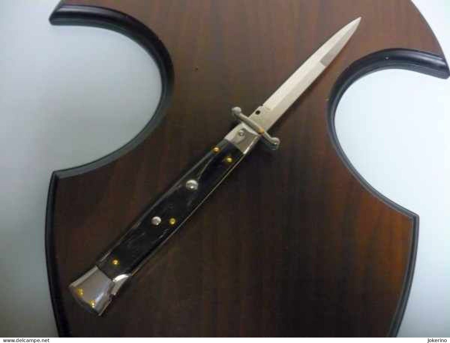 SWINGUARD-Frank Beltrame -italian Stiletto- 28cm - Impugnatura Di Corno Di Bufalo - Modello FB 550/58B - 8 - Armes Blanches