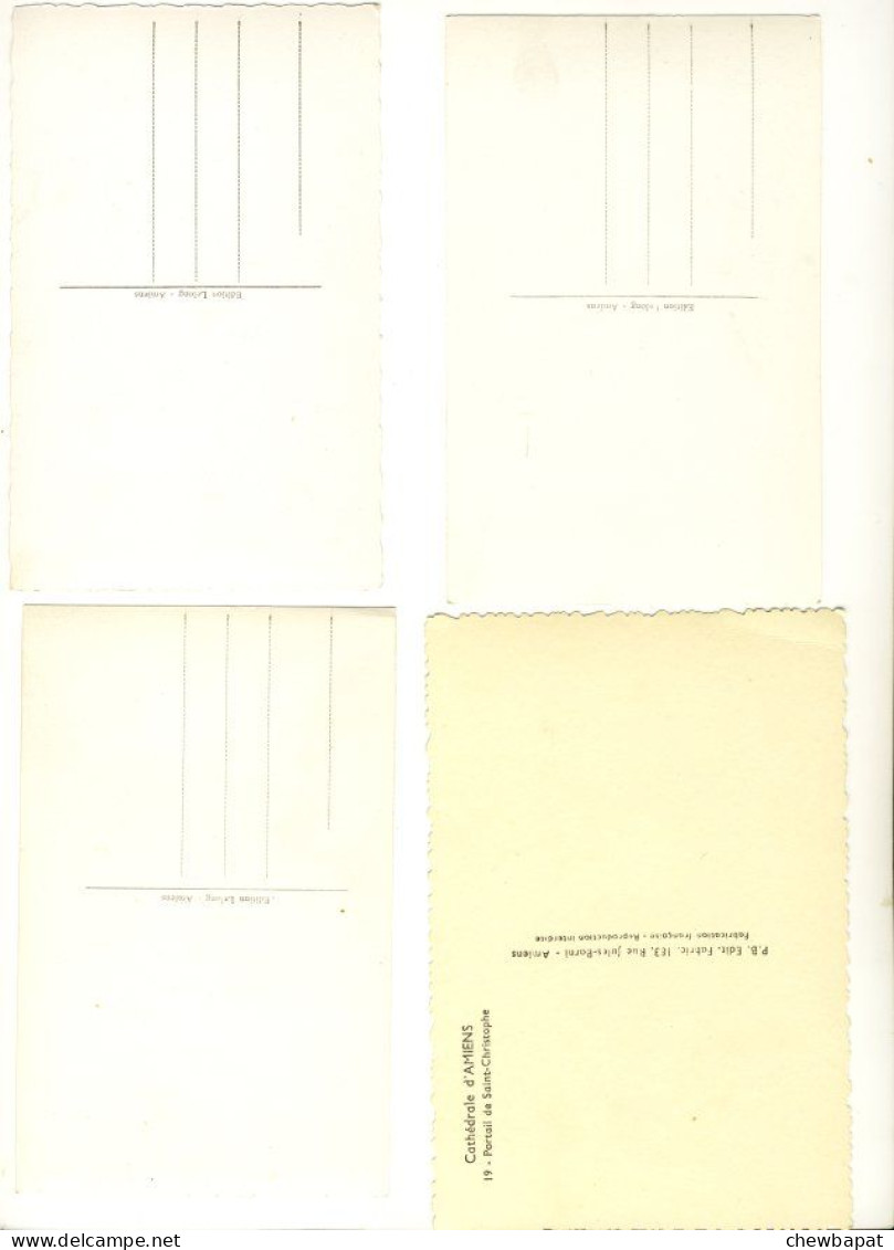 Cathédrale D'Amiens - Lot De 8 Cartes Différentes - Toutes Scannées Recto Verso - 5 - 99 Cartes