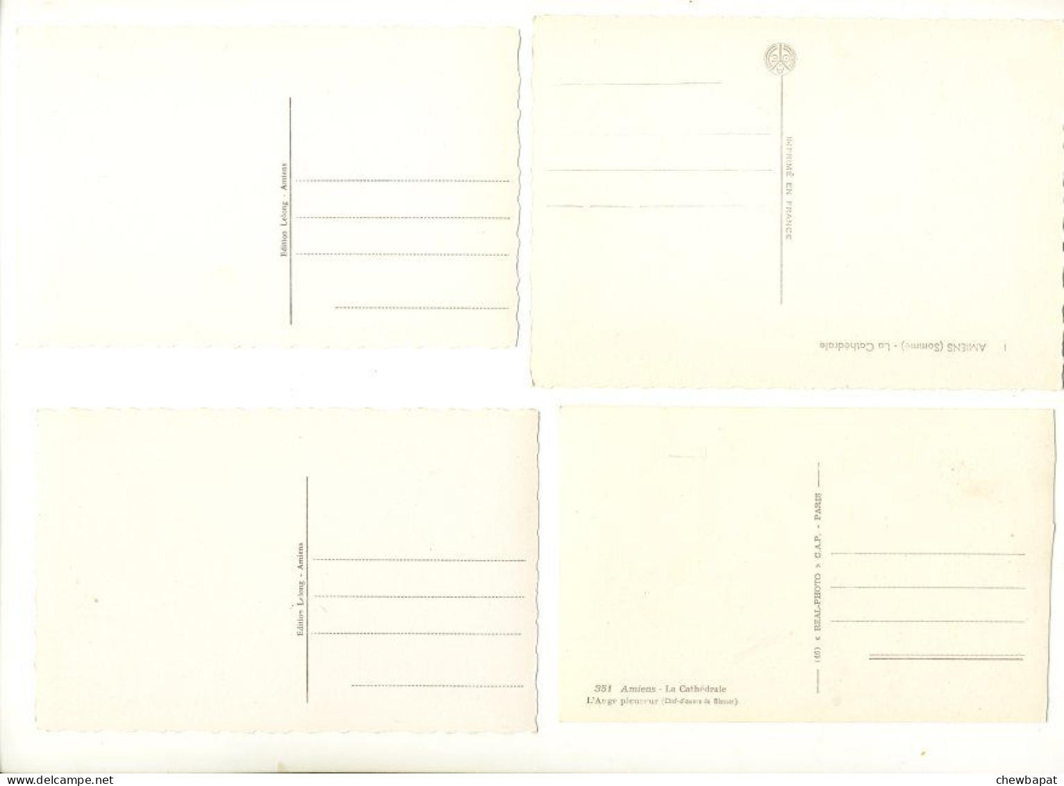 Cathédrale D'Amiens - Lot De 8 Cartes Différentes - Toutes Scannées Recto Verso - 5 - 99 Postkaarten