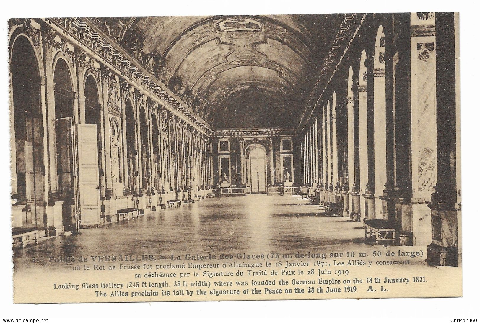 Palais De VERSAILLES - La Galerie Des Glaces - Edit. A. Leconte - - Versailles (Castello)