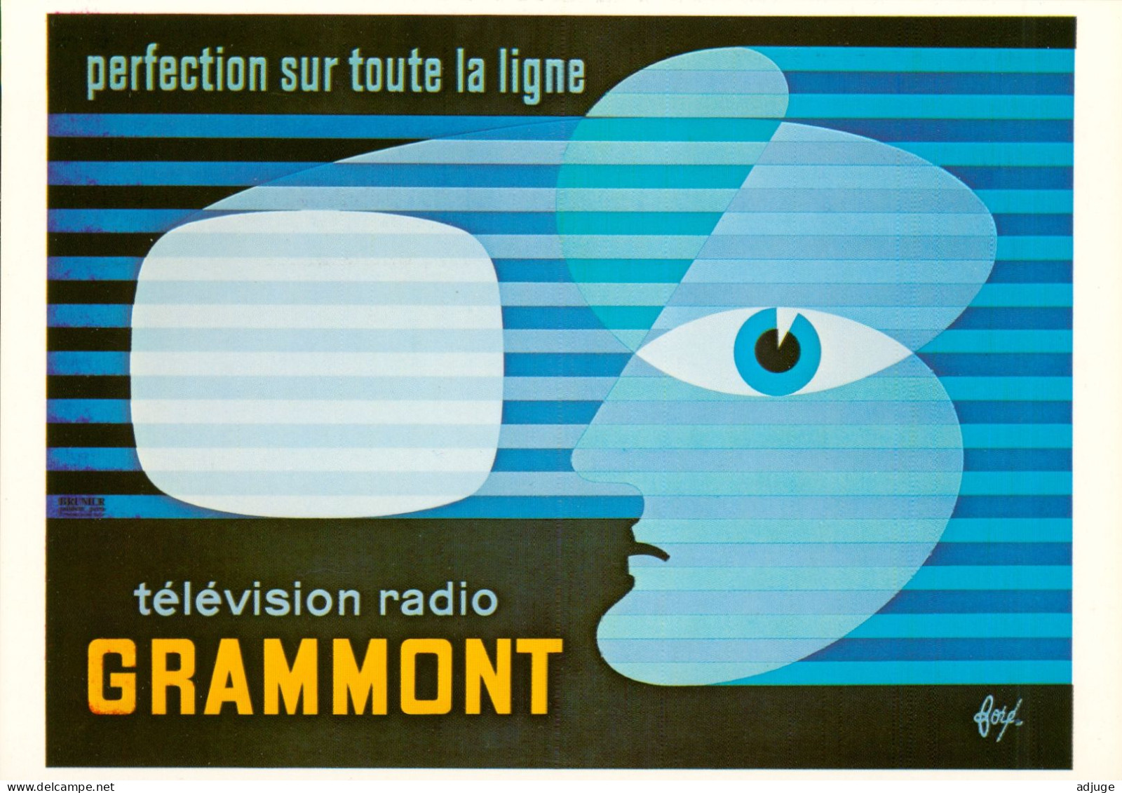 CPM- Illustrateur Affichiste FORÉ - Publicité Pour Les Téléviseurs GRAMMONT*1960* Prix Martini 1961* TBE - Fore