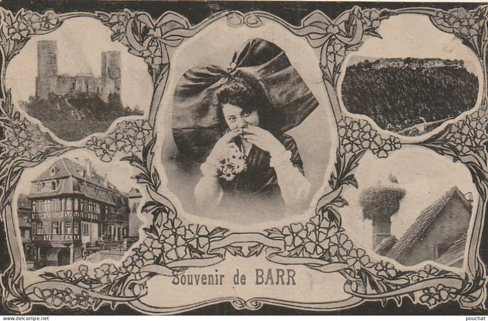 ZY 98-(67) SOUVENIR DE BARR - CARTE FANTAISIE MULTIVUES - 2 SCANS - Barr