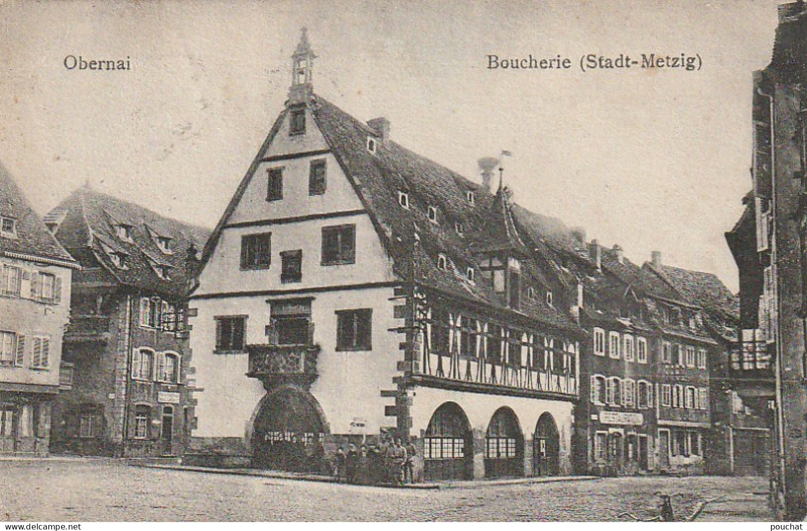 ZY 98-(67) OBERNAI - BOUCHERIE  ( STADT METZIG ) - ANIMATION - 2 SCANS - Obernai