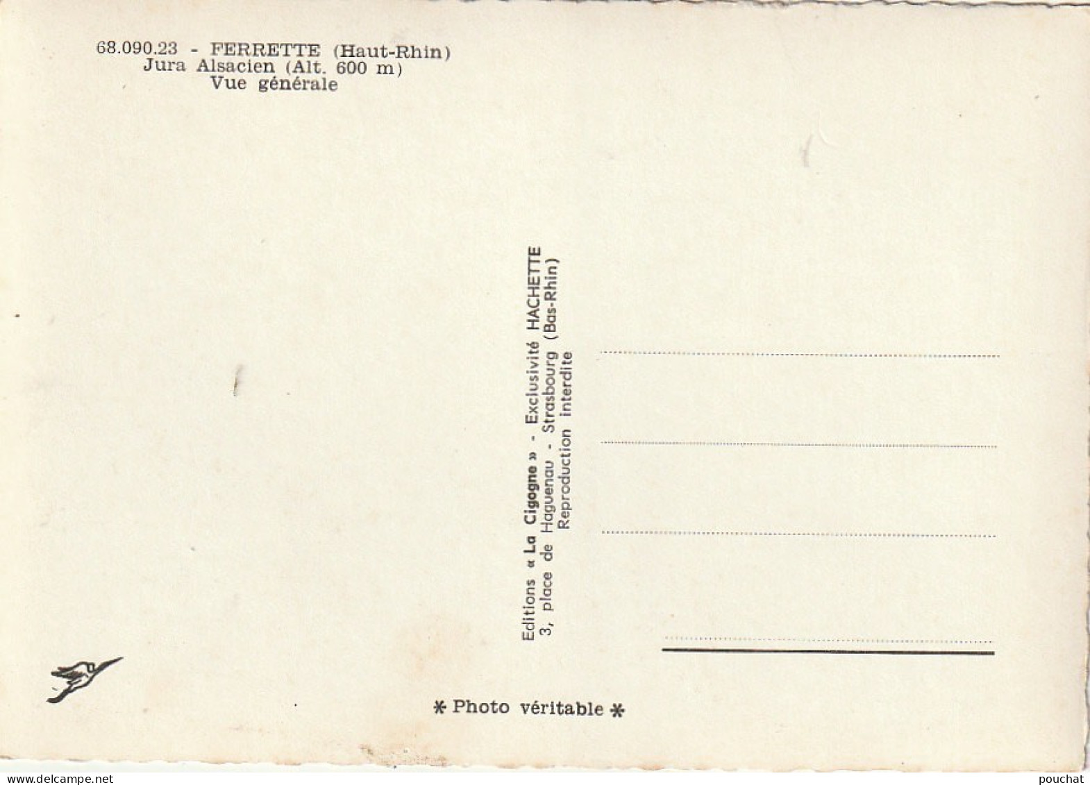 ZY 99-(68) FERRETTE - VUE GENERALE - 2 SCANS - Ferrette