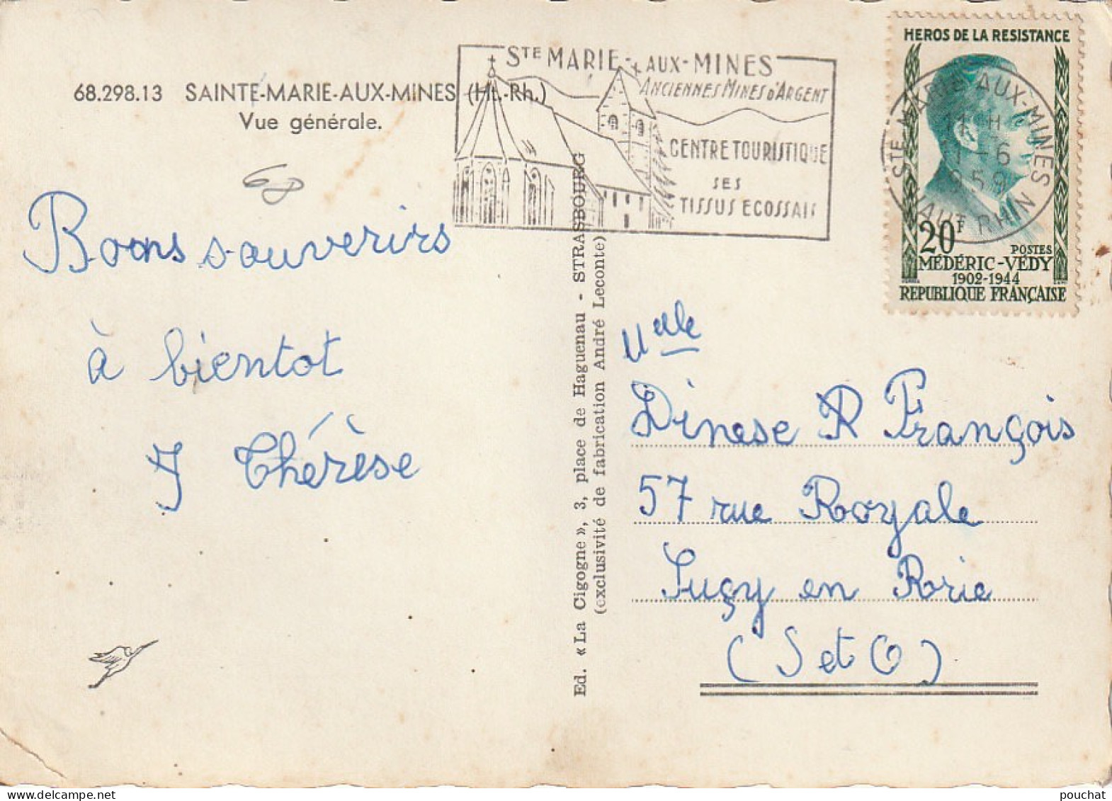 ZY 99-(68) SAINTE MARIE AUX MINES - VUE GENERALE - 2 SCANS - Sainte-Marie-aux-Mines