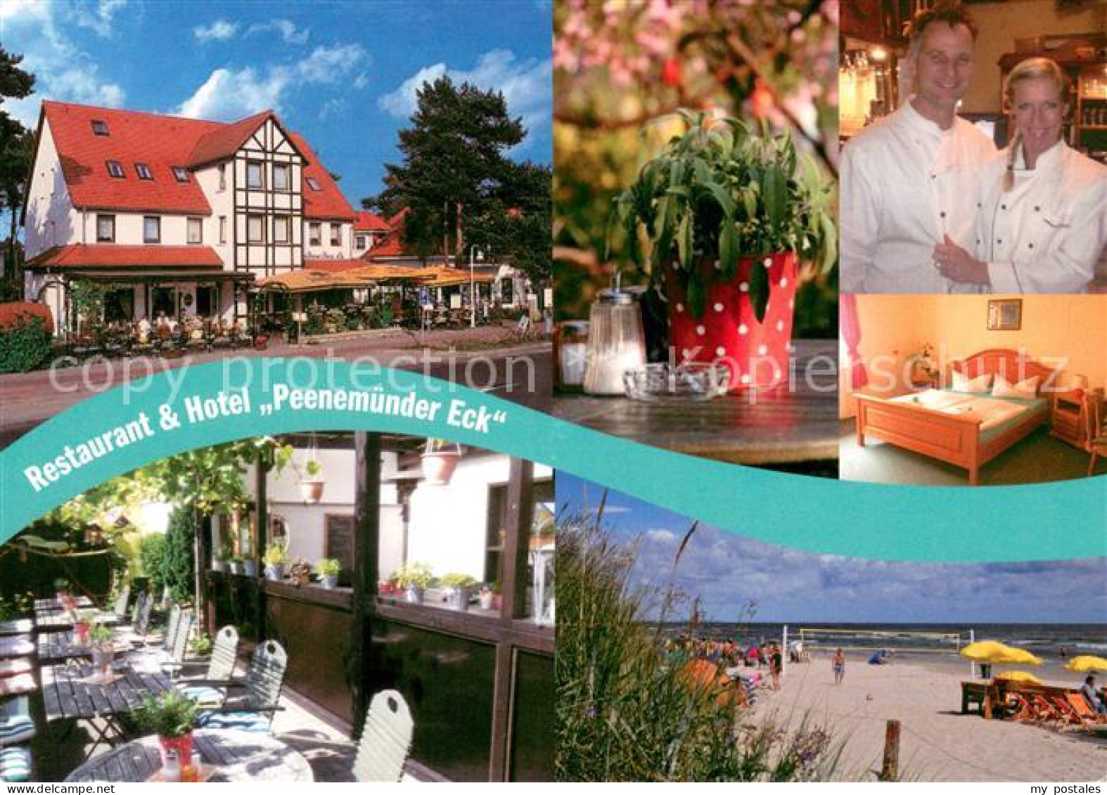 73651365 Karlshagen Restaurant Hotel Peenemuender Eck Terrasse Strand Zimmer Kar - Altri & Non Classificati