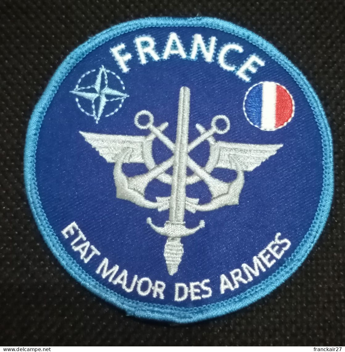 Insigne Brodée état-major Des Armées - Armée De Terre