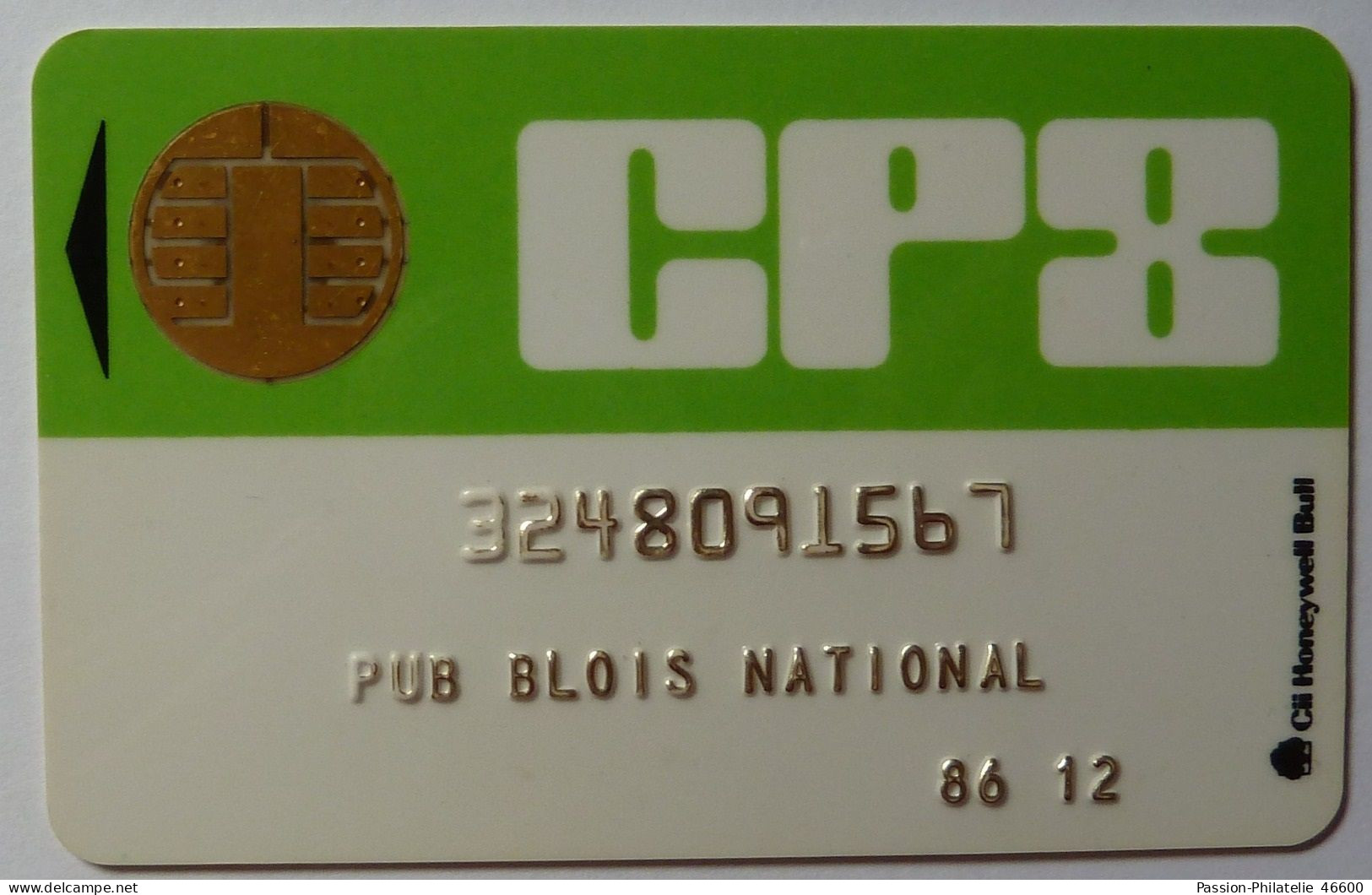 FRANCE - CP8 - PUB BLOIS NATIONAL - Bull 2 Chip - Publiphone Test - Early 1985 - Used - RR - Other & Unclassified