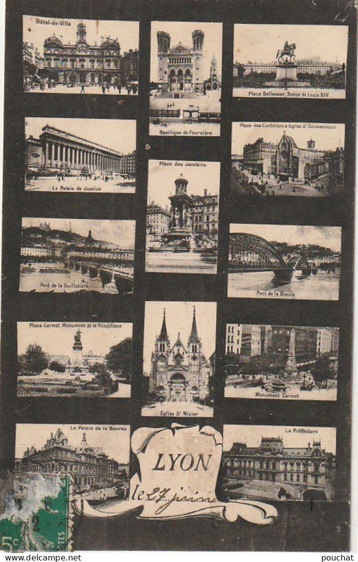 ZY 101-(69) LYON - CARTE MULTIVUES  - 2 SCANS - Other & Unclassified