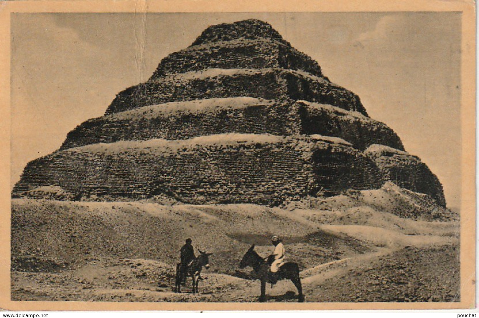 ZY 102- CAIRO ( EGYPT ) - THE STEP PYRAMID AT SAKKARA ( SAQQARA ) - 2 SCANS - Pyramids