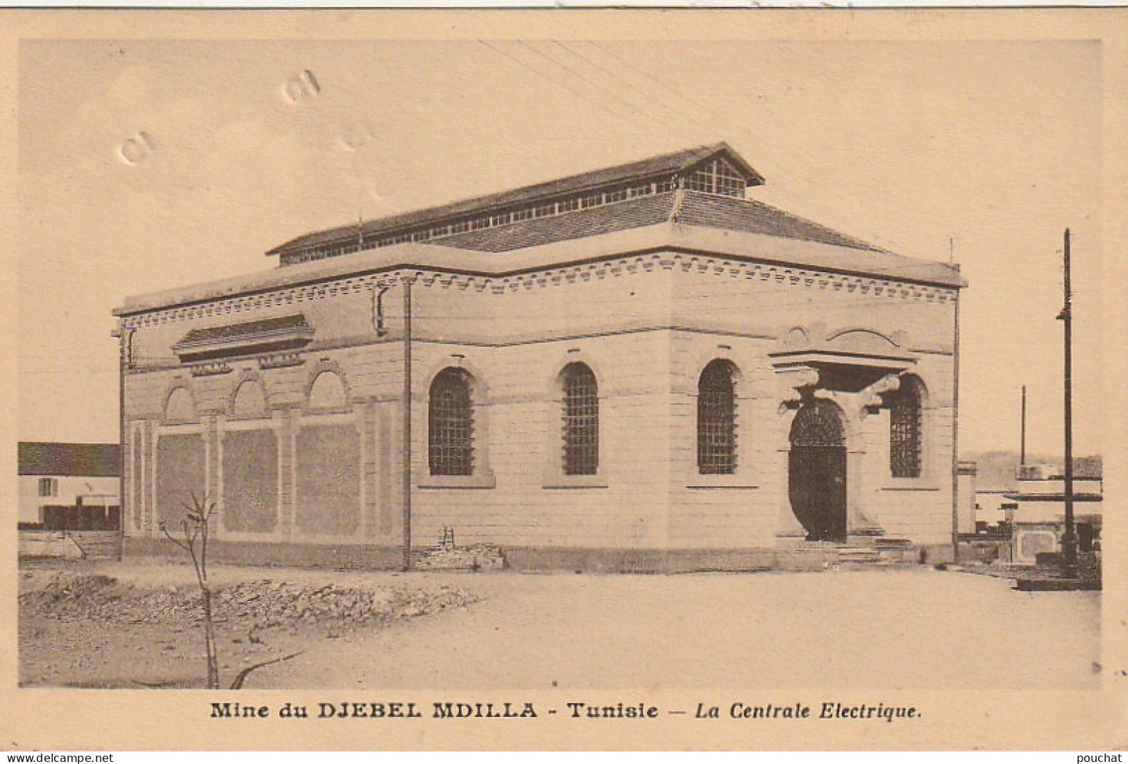 ZY 103-( TUNISIE ) - MINE DU DJEBEL MDILLA ( MDHILLA )- LA CENTRALE ELECTRIQUE - 2 SCANS - Tunisie