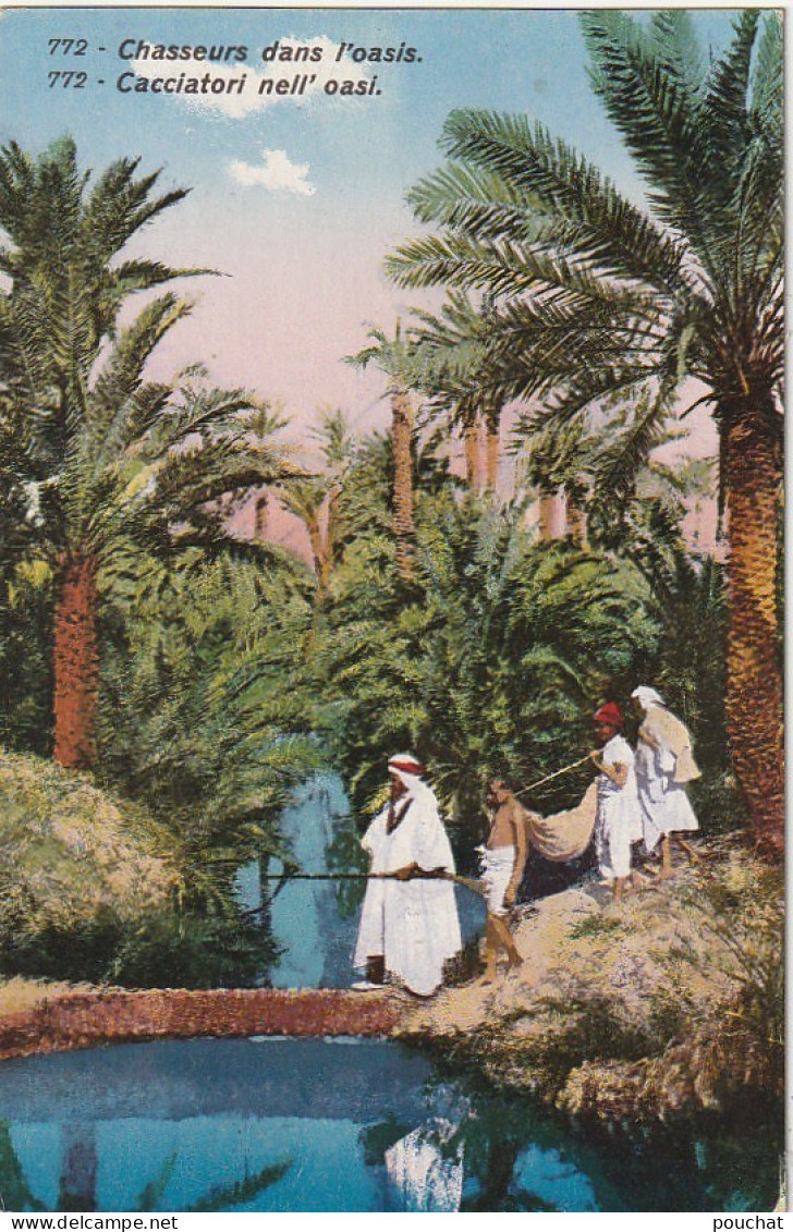 ZY 103-( TUNISIE ) - CHASSEURS DANS L' OASIS  - ( CORRESPONDANCE REVILLE 1922 )- 2 SCANS - Afrique