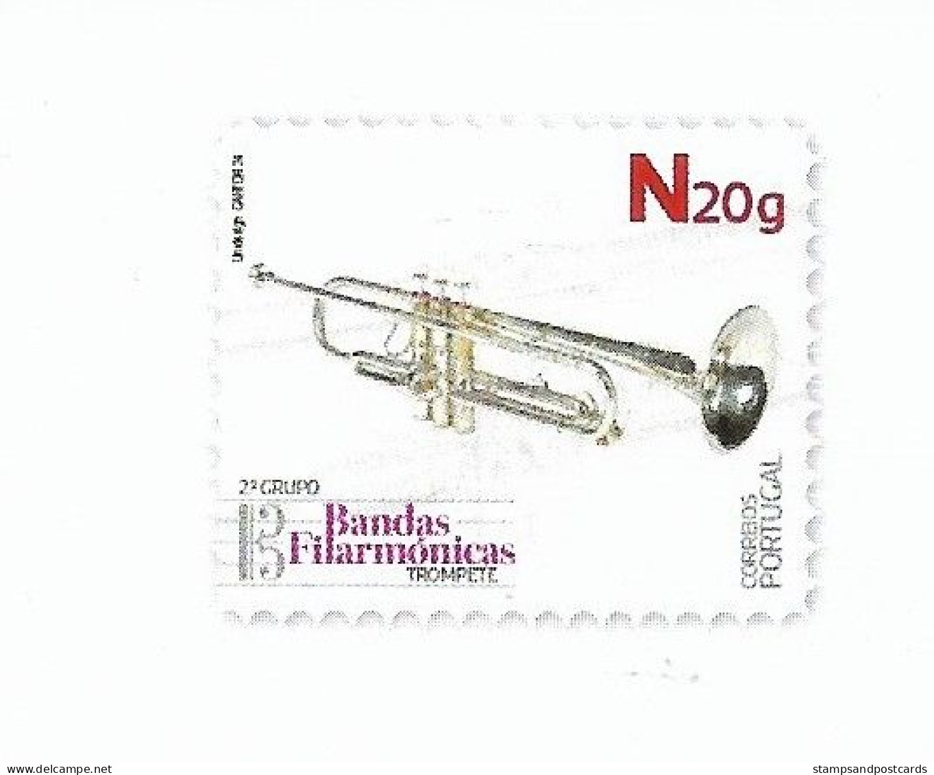 Portugal Entier Postal 2024 Trompette De Fanfare Musique Stationery Brass Band Trumpet Music - Música