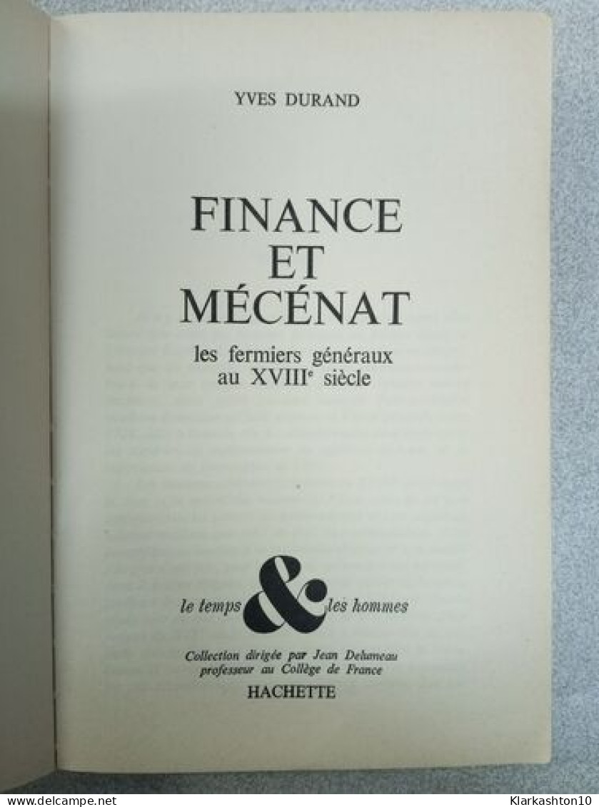 Finance Et Mécénat - Other & Unclassified